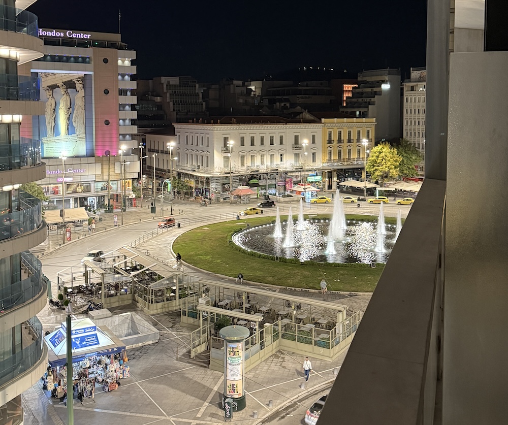 Image of the view from the Brown Acropol Hotel