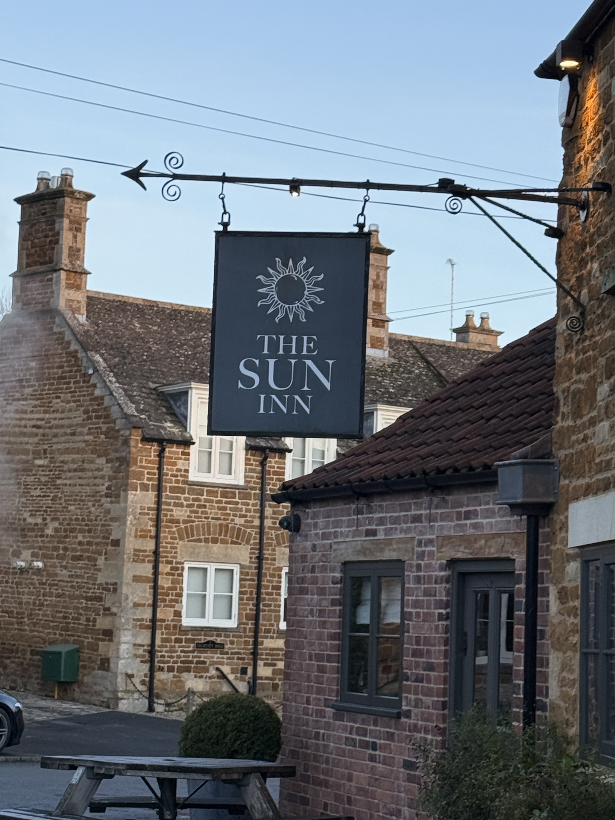 Image of the font of the Sun Inn, Great Easton