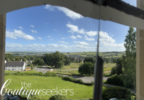 View from our room at Tulloch castle