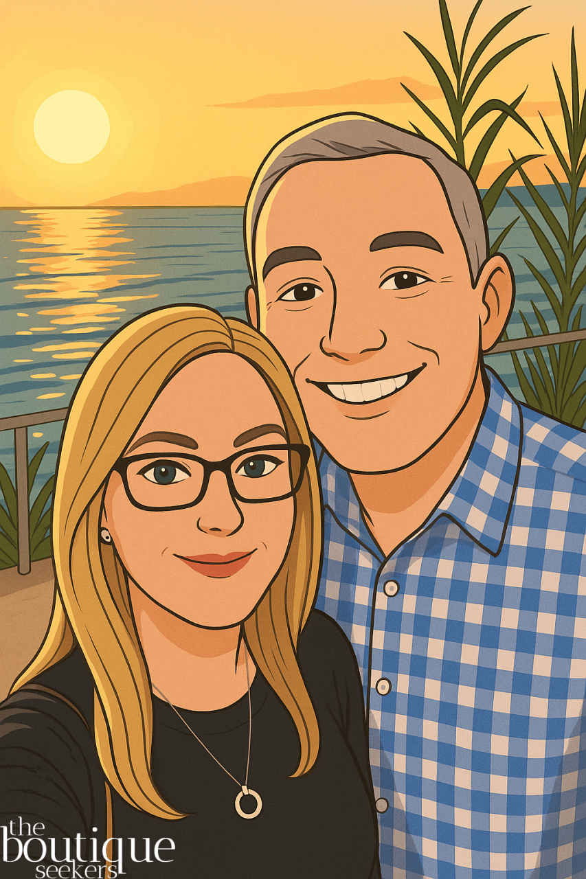 Cartoon image of Debs & David