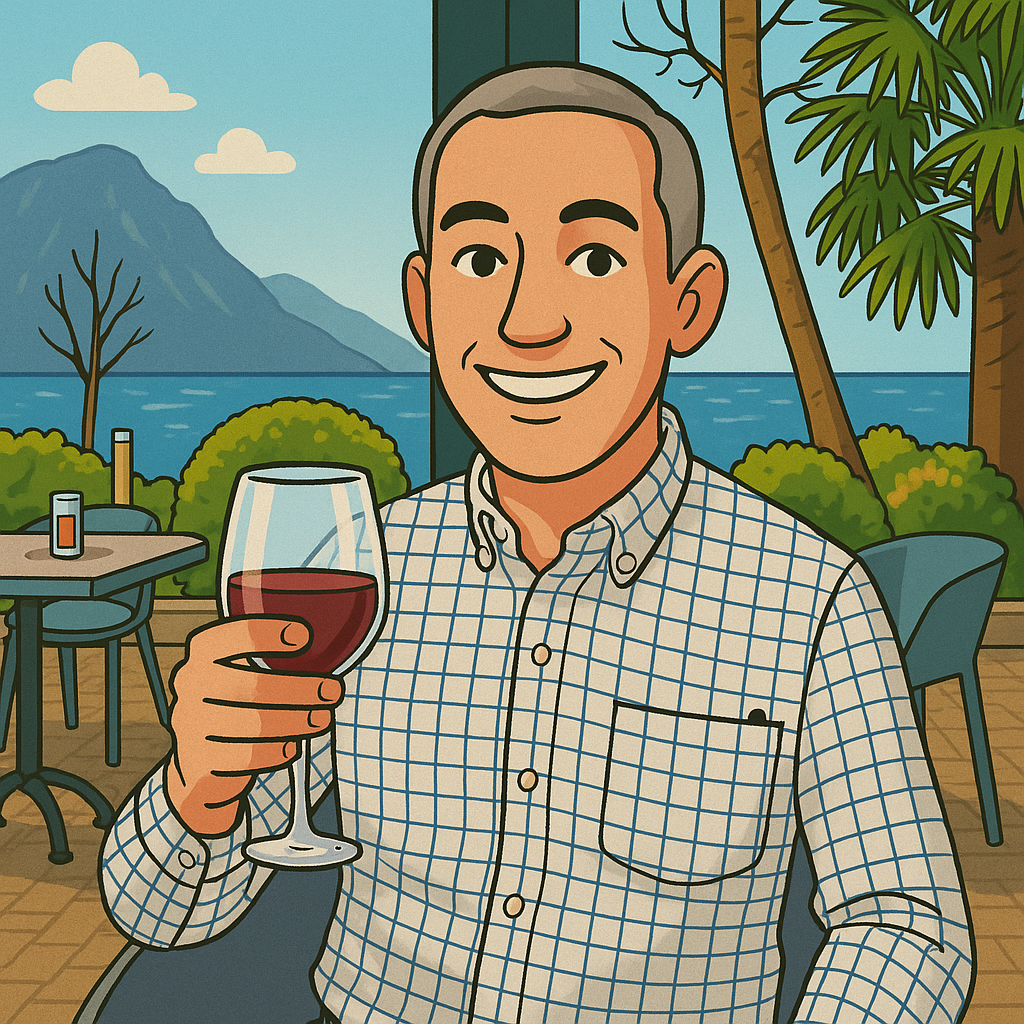 Cartoon image of David Heath French